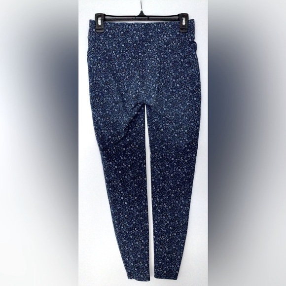 LANDS’END Blue Floral Cotton Spandex Legging - XS (US 2-4) - Picture 2 of 5